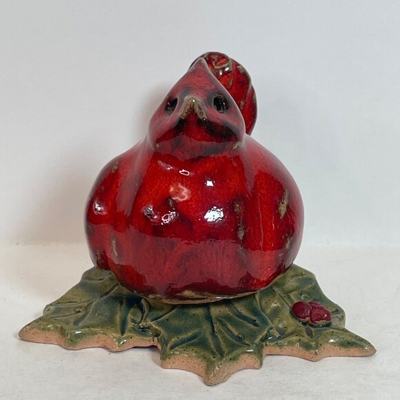 Bonnie Meyer Day Clay Sculpture Cardinal Original 3.5 x 3 x 3.5 Inches B DAY 83 - Picture 1 of 10